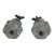 Pair of Vintage Clear Glass Cabinet Knobs, 1930s–1940s For Sale