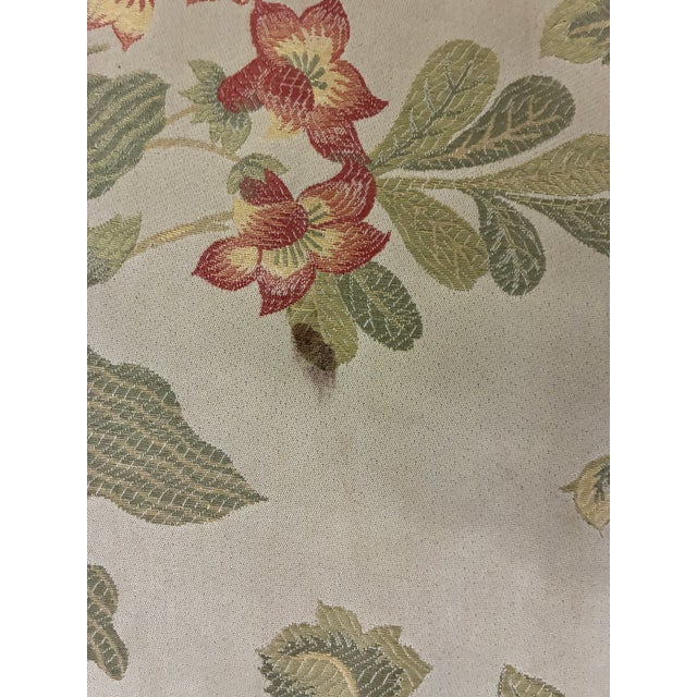 Late 20th Century Baker Furniture Milling Road English Traditional Floral Roll Arm Sofa For Sale - Image 9 of 12