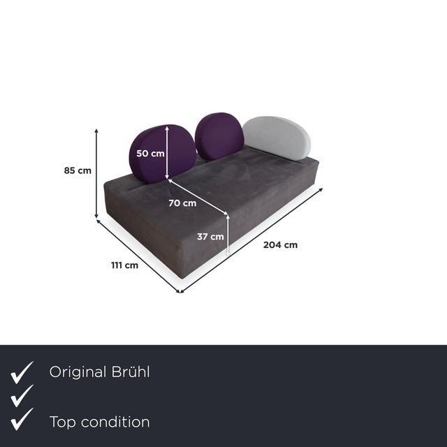 The Brühl Mosspink sofa is an award-winning, poetic design object inspired by archaic natural forms, such as pebbles...