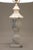 Neoclassical Urn Carved Grapes Leaves Carrara Marble Brass Table Lamp 1930's Italy For Sale - Image 4 of 13