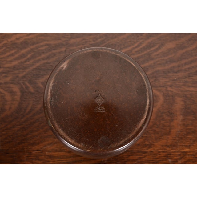Bronze Heintz Arts & Crafts Sterling Silver on Bronze Humidor For Sale - Image 8 of 11