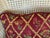 Albert Hadley Late 20th Century Burgundy Floral Trellis Tapestry Lumbar Pillow With Rope Trim For Sale - Image 4 of 7