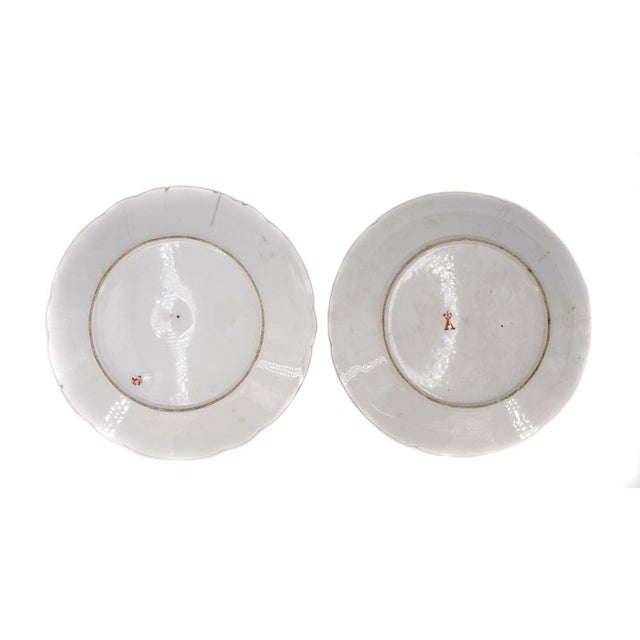 19th Century Saxony Porcelain Plates with Floral Motifs, Set of 2 For Sale - Image 3 of 5