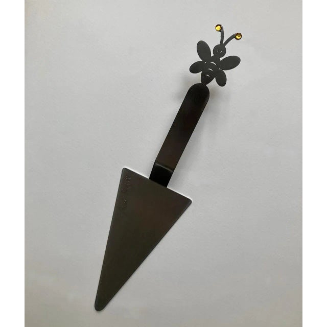 Late 20th Century Vintage Handcrafted Anat Mayer Stainless Cake, Pie Server For Sale - Image 5 of 13