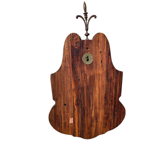 1970s Ethan Allan Rare Rustic Italian Regency Wall Sconce Planter Shelf Pine Brass For Sale - Image 12 of 15