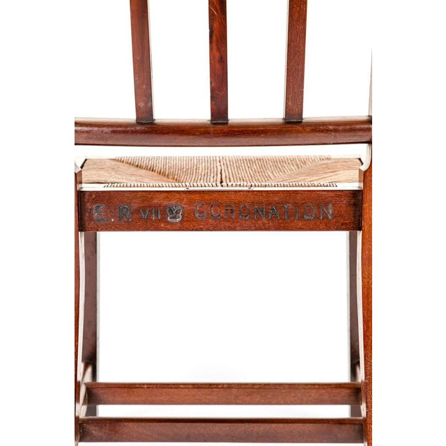 1900 - 1909 Set of Edward VII Coronation Chairs, 1901 For Sale - Image 5 of 13
