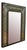Walnut Wood and Mirrored Glass Wall Mirror by Luigi Brusotti, 1940s For Sale