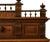 Wood Antique French Red Marble & Walnut Server For Sale - Image 7 of 8