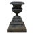 Black Antique Fiske School Cast Iron Garden Urn C1890 For Sale - Image 8 of 9