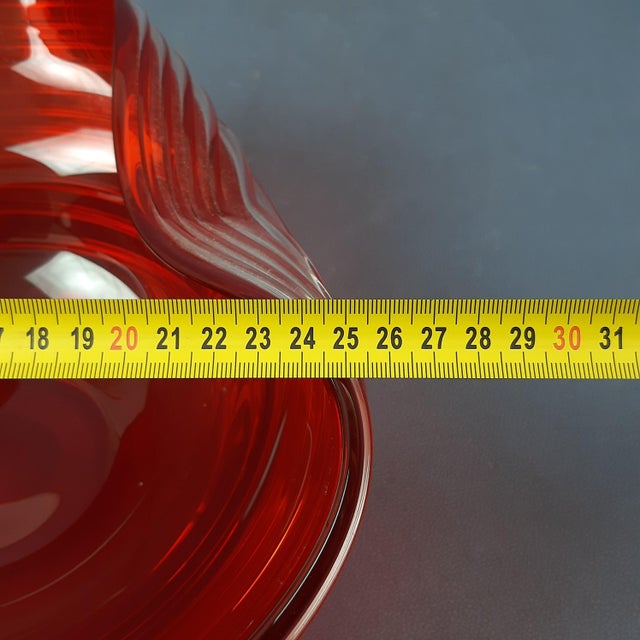 Red Murano Glass Centerpiece from Archimede Seguso, 1960s For Sale - Image 15 of 17