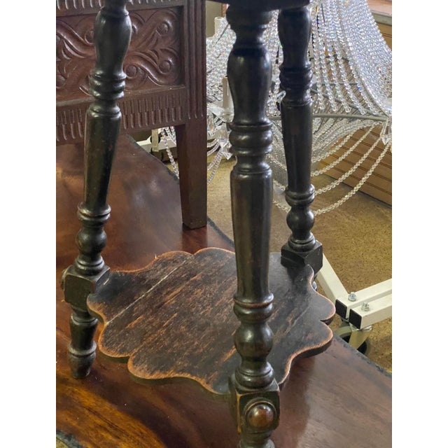 19th Century English Gypsy Side Table Carved & Turned For Sale - Image 4 of 13