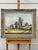 Vintage Painting of Harvest Time in the English Countryside by British Artist 1990 Circa For Sale - Image 11 of 17