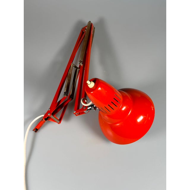 Metal Space Age Scissor Desk Lamp in Metal, 1960s For Sale - Image 7 of 12
