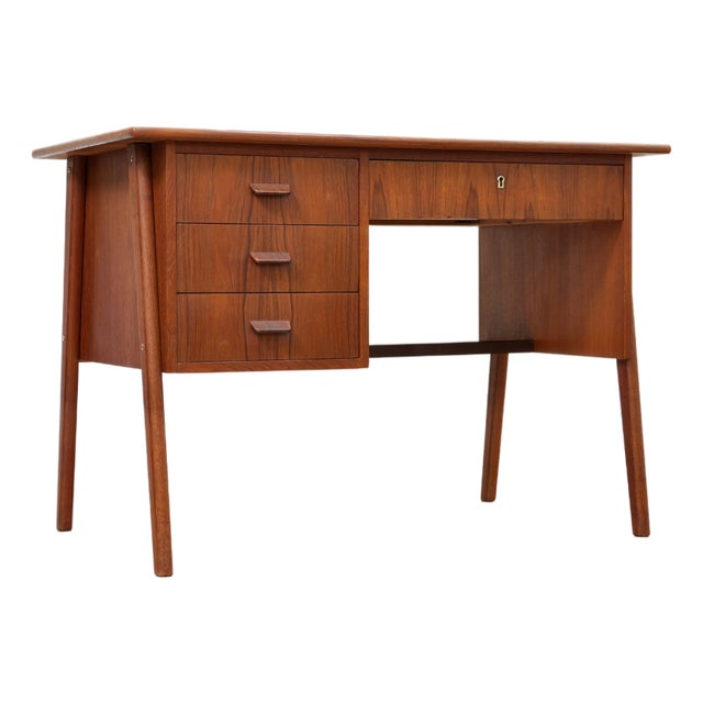 1960s Danish Modern Teak Desk For Sale