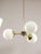 Mid-Century Modern Italian Pendant Light in Brass and Opaline Glass, 1960s For Sale - Image 15 of 17