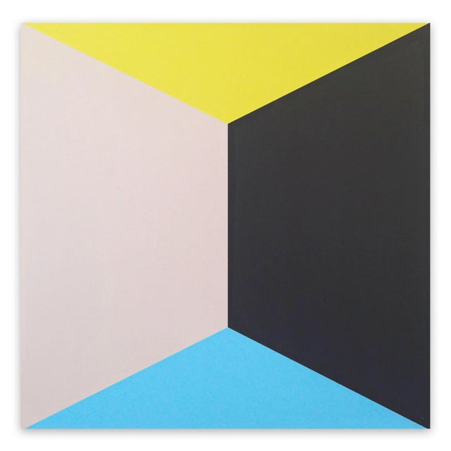 Brent Hallard Contemporary Abstract Acrylic on Aluminum Honeycomb Painting "Bell Butterfly" by Brent Hallard For Sale - Image 4 of 4