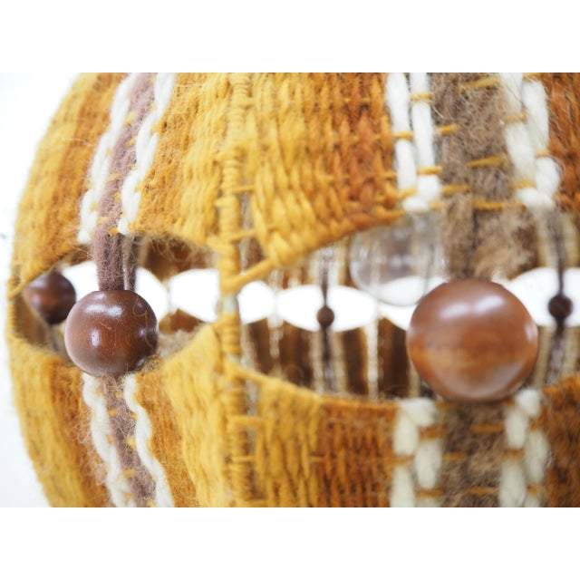 Mid-Century Czechoslovakian Fabric Pendant, 1960s For Sale - Image 11 of 14