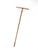 This antique wooden hay rake features a long handle, iron tines, and wire supports, all with a timeworn patina. Once a...