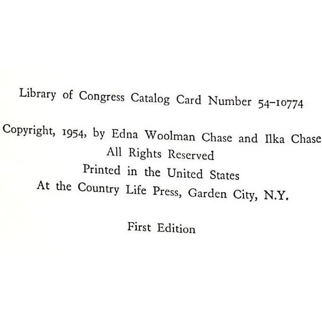 1950s "Always in Vogue" Book 1954 Chase, Edna Woolman and Ilka For Sale - Image 5 of 9