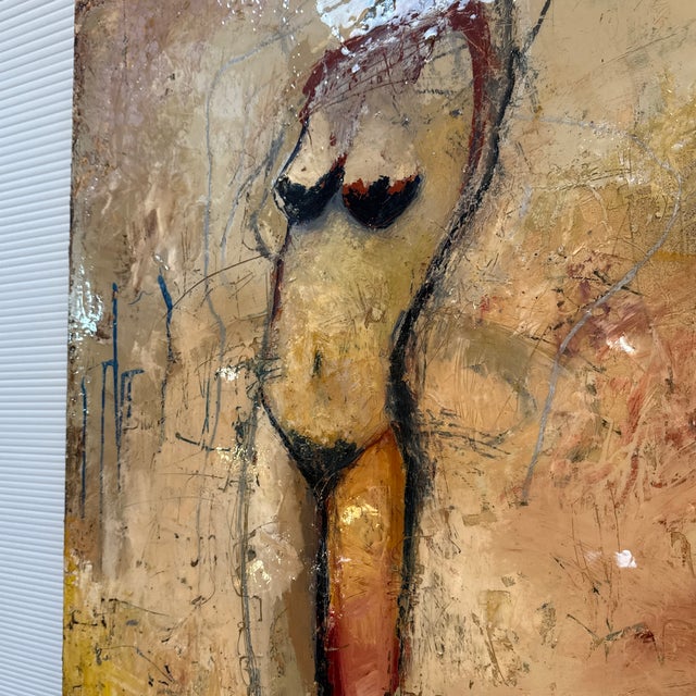 Jylian Gustlin "What Is Truth" Mixed Media Painting, 2002 For Sale - Image 10 of 12