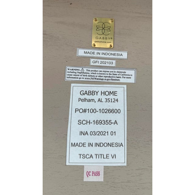 Gabby "Davenport" Cerused Mindi Wood Dining Table on Iron Faux Bamboo Base For Sale - Image 11 of 11