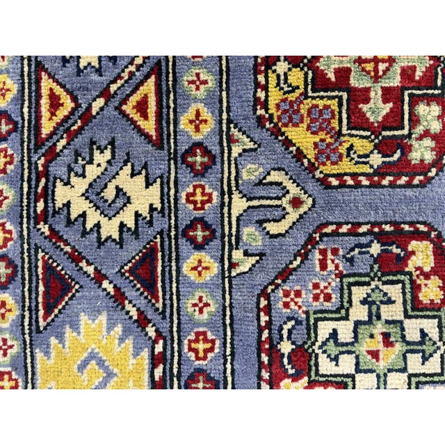 Gray Turkmen Philpa Bokhara Design Wool Rug, 3'4" X 4'10" For Sale - Image 11 of 14