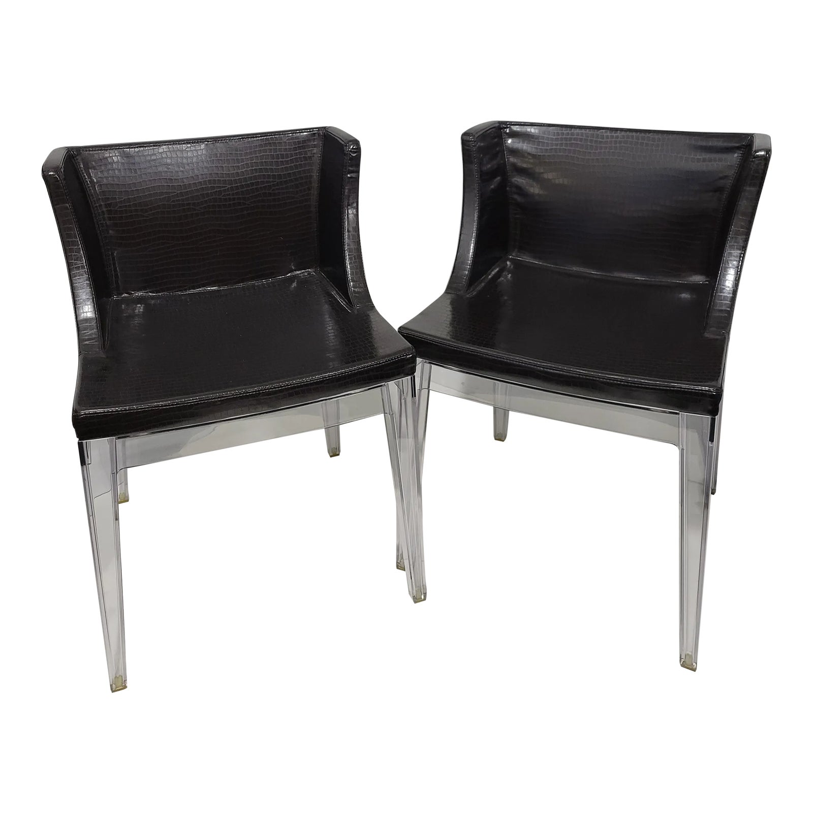 Philippe Starck for Kartell Mademoiselle Chairs - a Pair