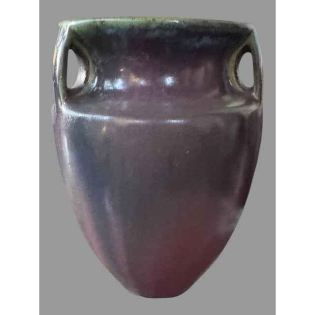 Vintage Fulper 3-Handled Art Pottery Bullet Vase For Sale - Image 10 of 10