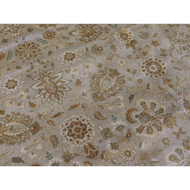 Beige Handmade Indian Rug - 9'x 12' For Sale - Image 8 of 12