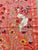 2010s Coral Silk Suzani Wall Hanging With White Peacocks For Sale - Image 5 of 10
