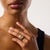 This bold vintage ring centers on a striking 2.11 carat old mine cut diamond, certified by GIA #6505687375, showcasing a...