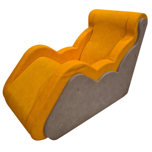 Relax Lounge Chair in Imitation Leather, 1990s For Sale