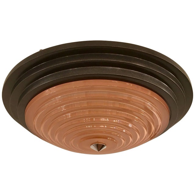 Fontana Arte Daniela Puppa and Franco Raggi, 1980s Crystal Flush Light For Sale - Image 11 of 11