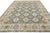 1990s Boho Chic Kafkaz Blue & Beige Wool Rug - 9'0 X 12'5 For Sale - Image 4 of 7