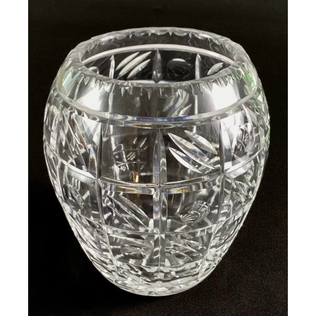 Mid-Century Modern 1950s Mid-Century Modern Cut Glass Rose Bowl For Sale - Image 3 of 7