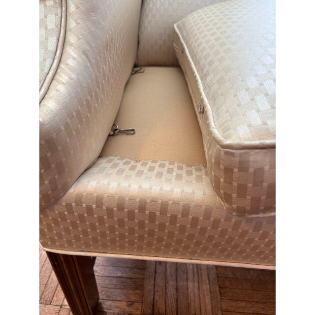 Chippendale 1980s Elegant Chippendale Loveseat a Timeless Classic, Sophisticated Fabric Updates Look For Sale - Image 3 of 6