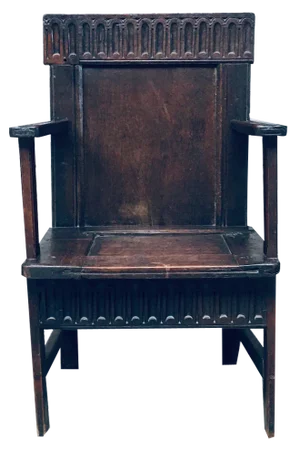 19th Century Primitive Folk Art Armchair