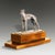 Art Deco Silver-Plated Bronze Greyhound on Ebony and Thuya Wood Base, 1930s For Sale - Image 4 of 7