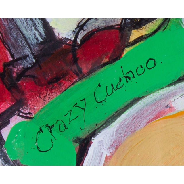 2013 “Crazy Cuckoo” Abstract Mixed Media Painting by James L. Bruch For Sale - Image 9 of 10