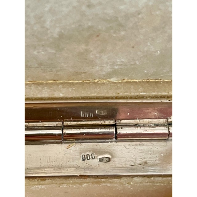 Handcrafted Tigers Eye Box with Sterling Silver Hinge, 1950 For Sale - Image 11 of 13