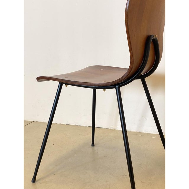 Vintage Curved Plywood Chairs, Set of 6 For Sale - Image 12 of 18
