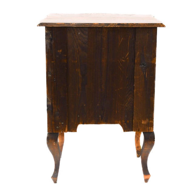 Wood 19th-Century French Louis XV Style Commode With Porcelain Plaques & Ormolu Mounts For Sale - Image 7 of 18