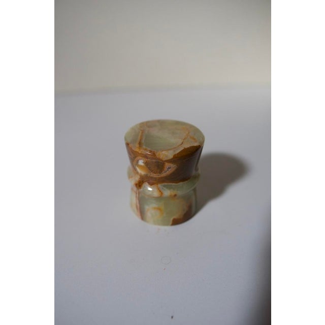 Italian Green Onyx Table Lighter, 1970s For Sale - Image 5 of 6