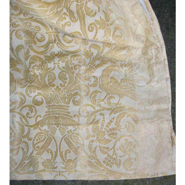 Vintage Fortuny Ucelli Curtain-Drapery Panel For Sale - Image 10 of 11