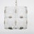 Metal Molded glass tile chandelier by Kamenicky Senov For Sale - Image 7 of 12