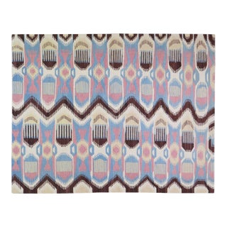 New Modern Professional Hand Knotted Kilim, 6'1x8 For Sale