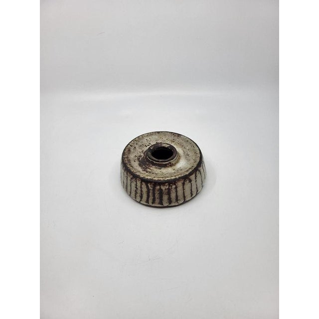 Brutalist Ceramic Stoneware Vase For Sale - Image 6 of 9