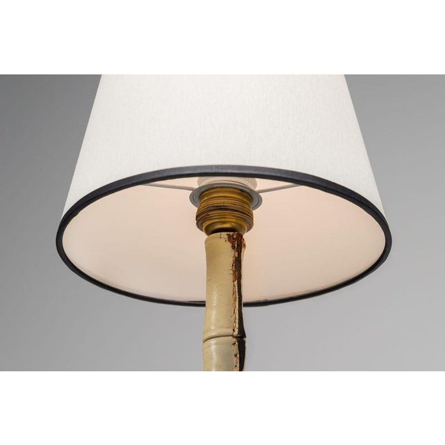 Leather Table Lamp by Jacques Adnet, France, 1950 For Sale - Image 9 of 13