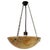 Metal French Art Deco Alabaster Pendant with Brass Mount, 1920s For Sale - Image 7 of 8