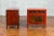 Early 20th Century Chinese Antique Red Lacquer Small Cabinets with Drawers and Doors - A Pair For Sale - Image 5 of 13